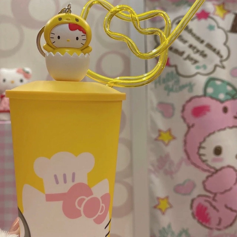 Ống Hút Kiểu Dáng Hello Kitty