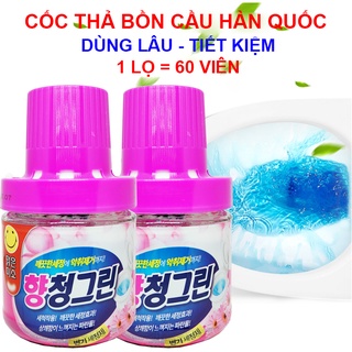 Lọ Thả Bồn Cầu Hàn Quốc - Cốc Thả Bồn Cầu - Tẩy Toilet - Khử Mùi Toilet - Diệt Khuẩn, Sạch Bệ Xí, Thơm