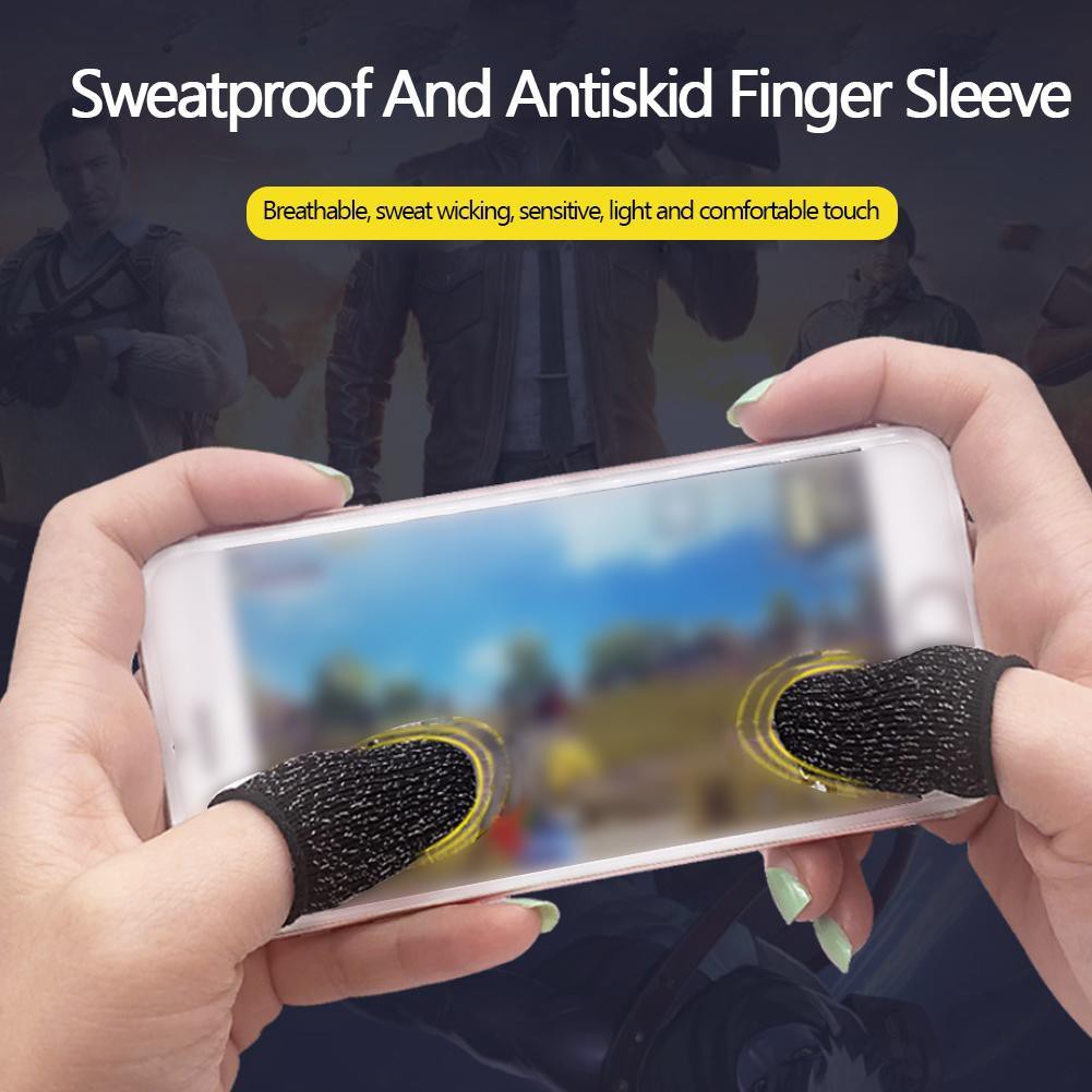 Bao tay chơi game Mobile - Găng tay chơi game Mobile cảm ứng chống mồ hôi chống trượt tay - sợi carbon - dc4018