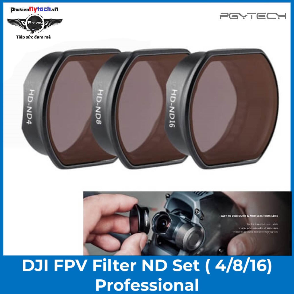 Bộ DJI FPV Filter ND Set (4/8/16) – PGYtech - Cao cấp - Chính hãng - Dễ sử dụng
