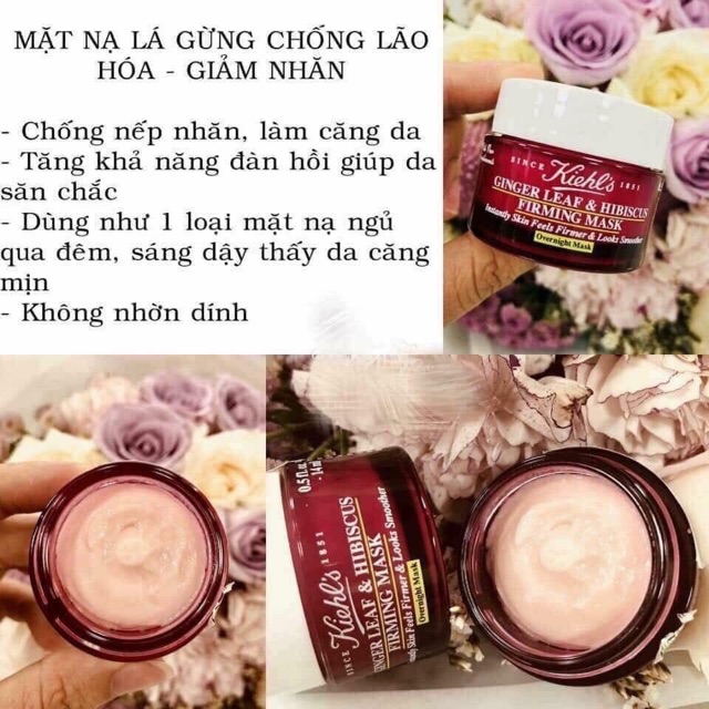 mặt nạ ngủ kiehl gừng mini 14ml