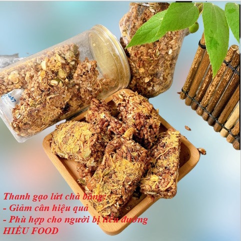Thanh gạo lứt chà bông, thơm ngon bổ dưỡng, tốt cho sức khỏe, phù hợp với người bị tiểu đường, giảm cân