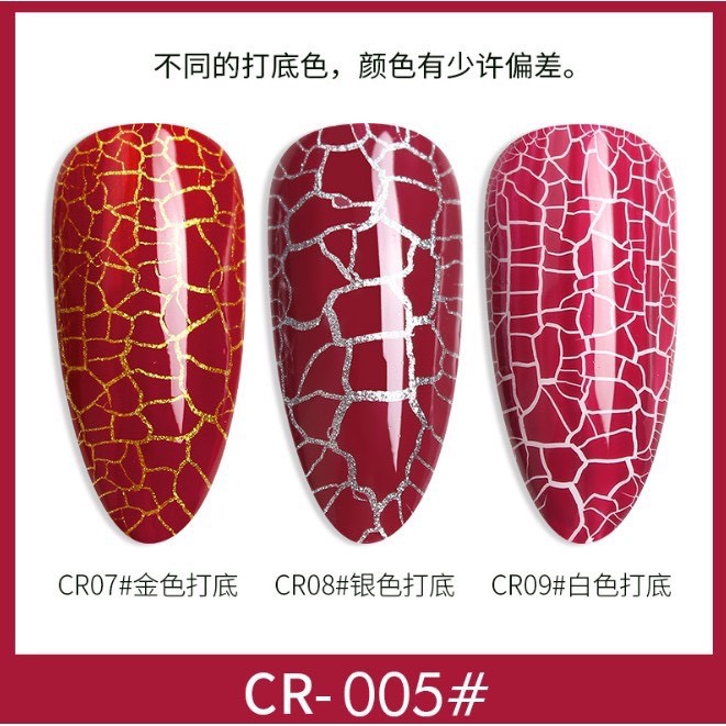 Sơn gel nứt AS - Hàng loại 1 - mã CR CHAI ĐEN 15ML