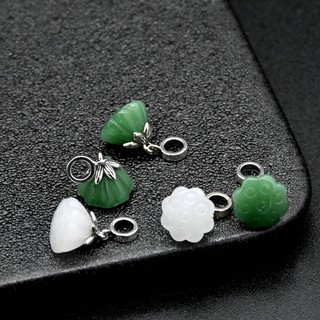Charm Bạc Đá Hoa sen ngọc hòa điền