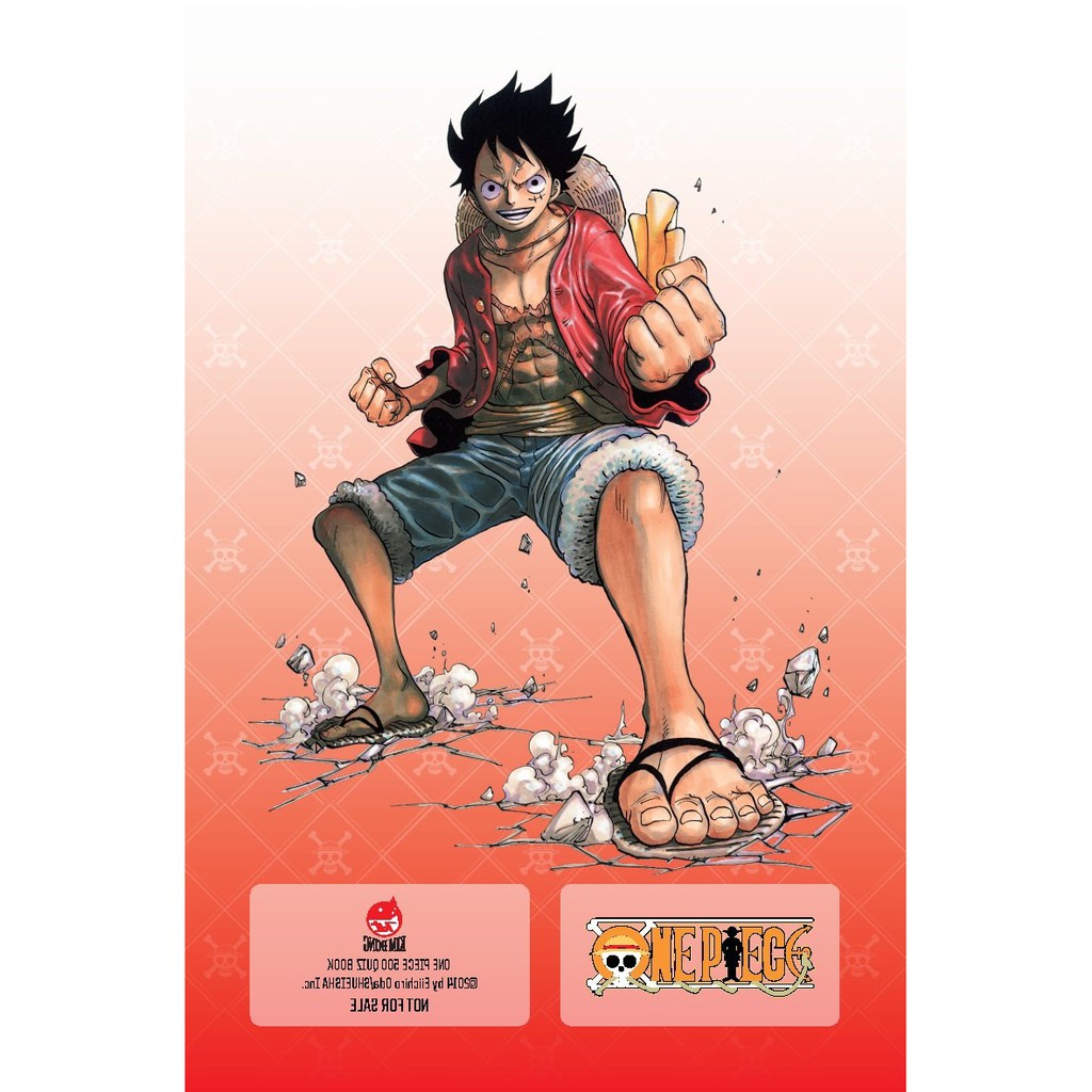 Truyện - One Piece 500 Quiz Book (Tập 1 + Tập 2) - Tặng Kèm Standee PVC Luffy