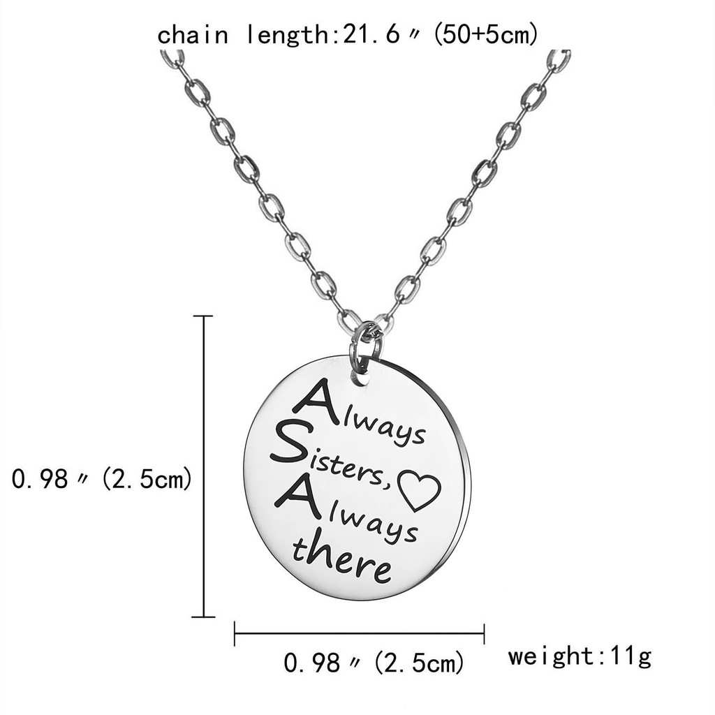 Vòng cổ Tình Bạn Bằng Thép Không Gỉ Khắc Chữ Love Thời Trang DIY Dành Cho Nam Và Nữ