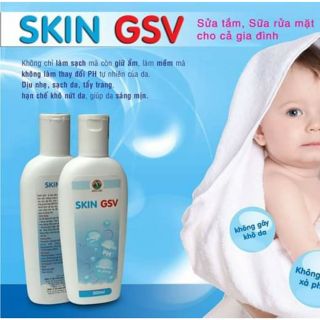 Sữa làm sạch da khô, nhạy cảm Skin GSV 200ml