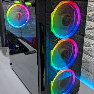 Thùng pc cao cấp i3 9100f + rx570 4gb