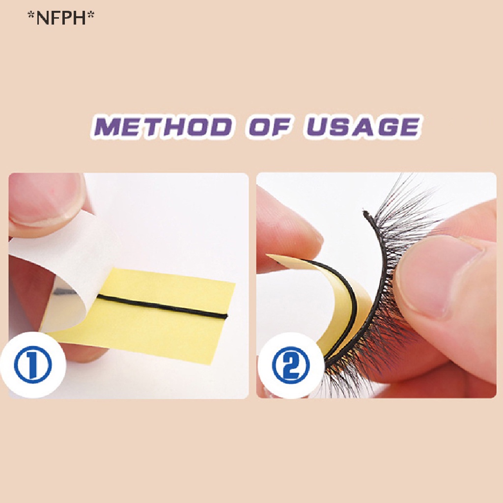 Hộp 10 / 20 Miếng Dán Mi Giả Tự Dính Có Thể Tái Sử Dụng