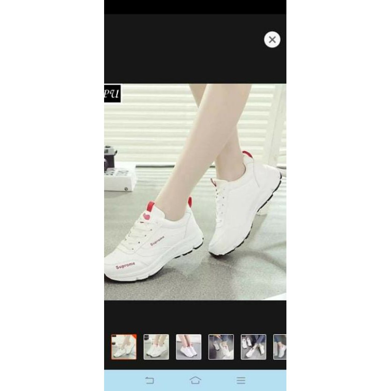 GIÀY SNEAKER NỮ ĐẸP ĐẼ CAO CHỐNG TRƠN SIZE 36