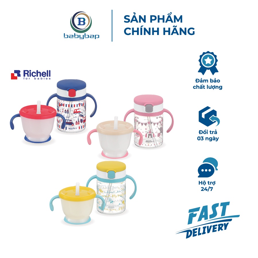 Bộ Cốc Tập Uống Và Bình Ống Hút Chất Liệu Nhựa Cao Cấp, An Toàn Tuyệt Đối Với Trẻ Nhỏ