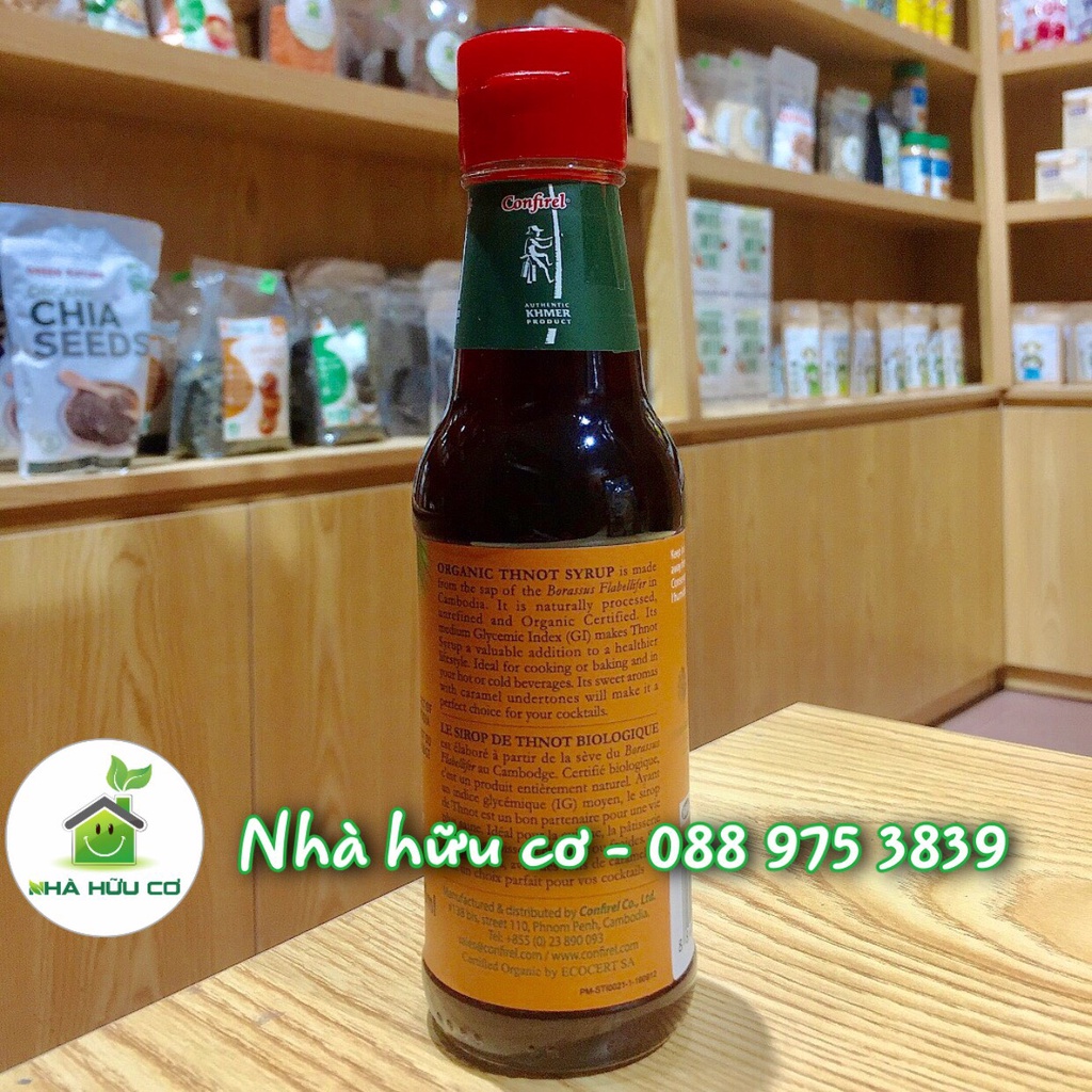 Syrup thốt nốt hữu cơ Campuchia ngọt thanh cho bé từ 1 tuổi 150ML - Date: 1/2024 - Nhà hữu cơ