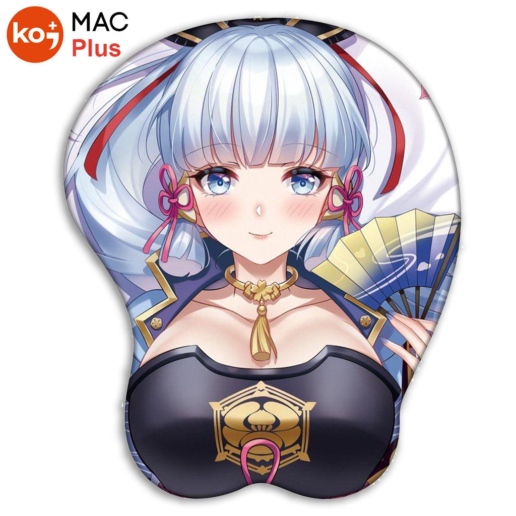 Lót Chuột Genshin Impact Gaming Anime Đệm Kê Tay Silicon 3D (Nhiều Mẫu, Pad Chuột Rẻ, Sinh Viên, Văn Phòng, Streamer,..)