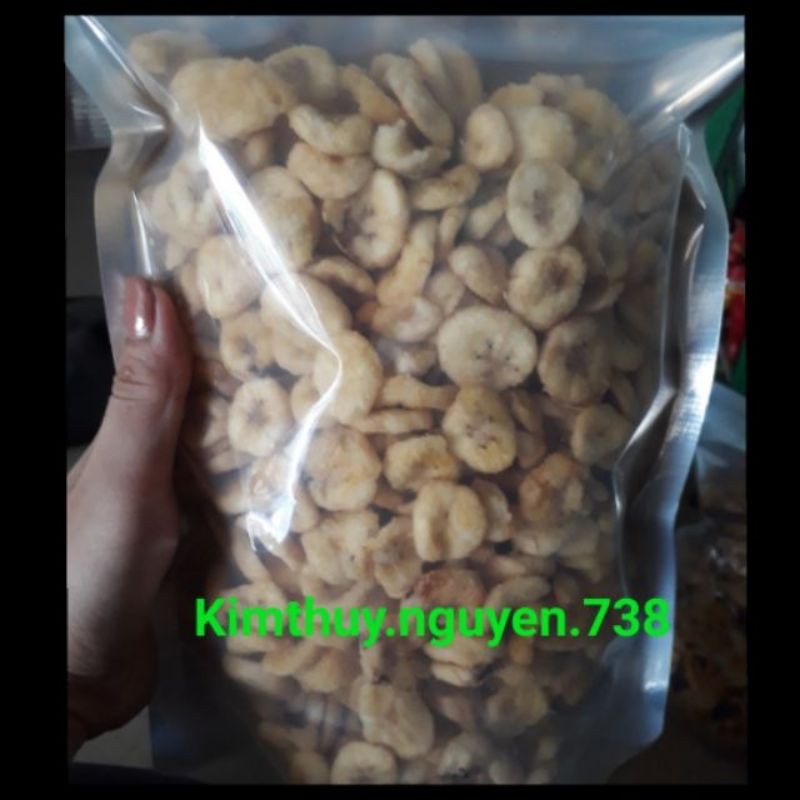 5OOg Chuối Sấy Giòn Tan Thơm Ngon - Mua 1Kg kèm quà tặng