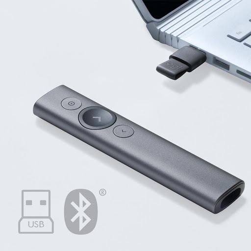 Bút Thiết Bị Trình Chiếu Logitech Spotlight USB Bluetooth Hàng Chính Hãng
