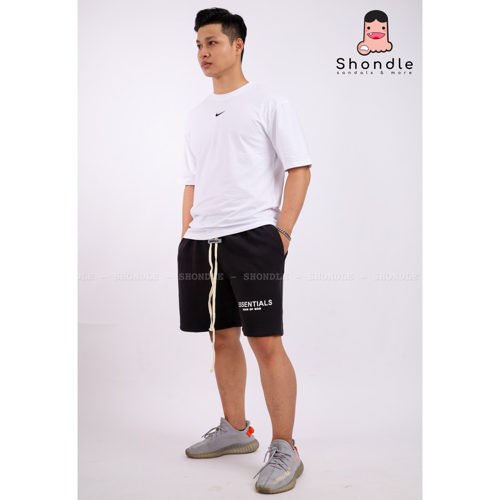 Quần Short Essentials Vải Nỉ Cotton Cao Cấp Unisex Nam Nữ