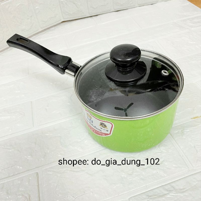 Nồi Nấu Bột, Xoong Khuấy Bột Chống Dính Cho Bé Size 12cm-14cm