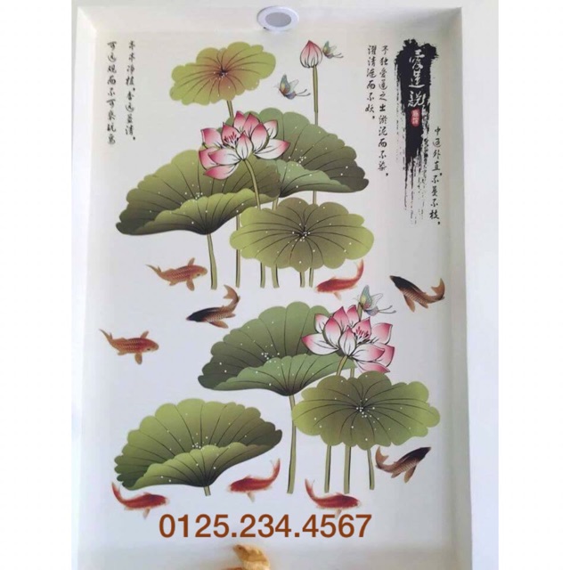 Decal dán tường Cửu Ngư