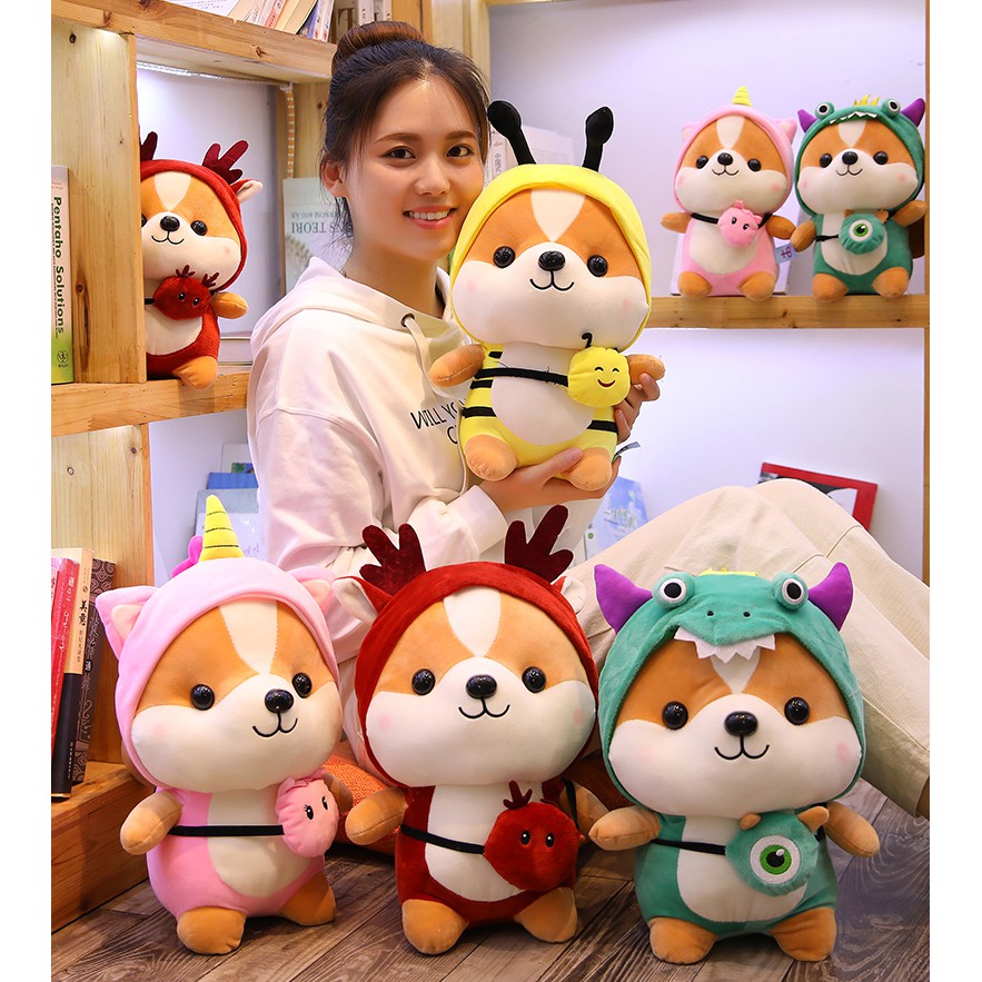 THÚ NHỒI BÔNG CHÓ SHIBA COSPLAY HÌNH THÚ CÁC LOẠI FULL MẪU FULL SIZE