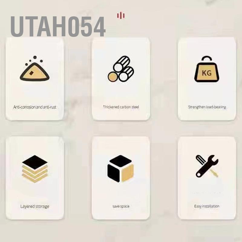 [Hàng HOT] Kệ giá để chảo 2-4 tầng chắc chắn Hình tròn góc cho nhà bếp【Utah054】