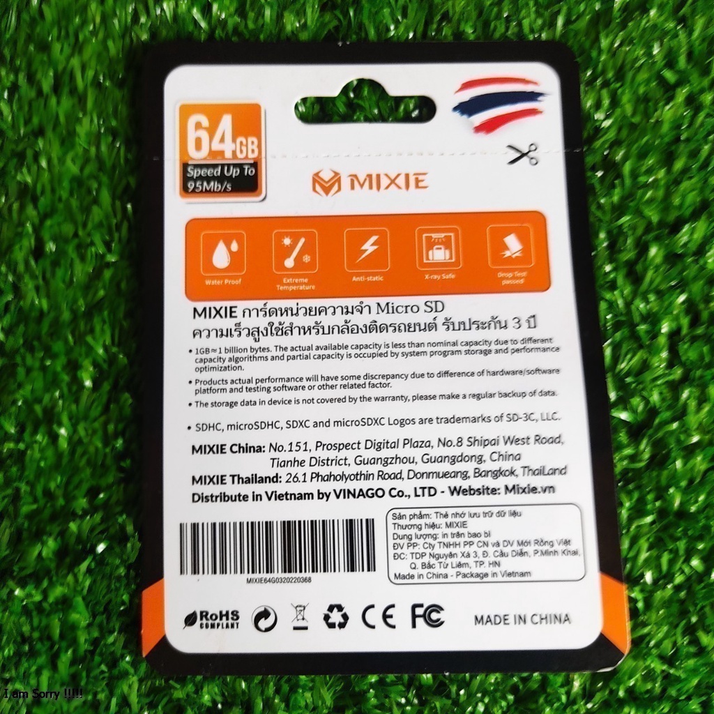 Thẻ nhớ Micro SDHC Mixie 64GB