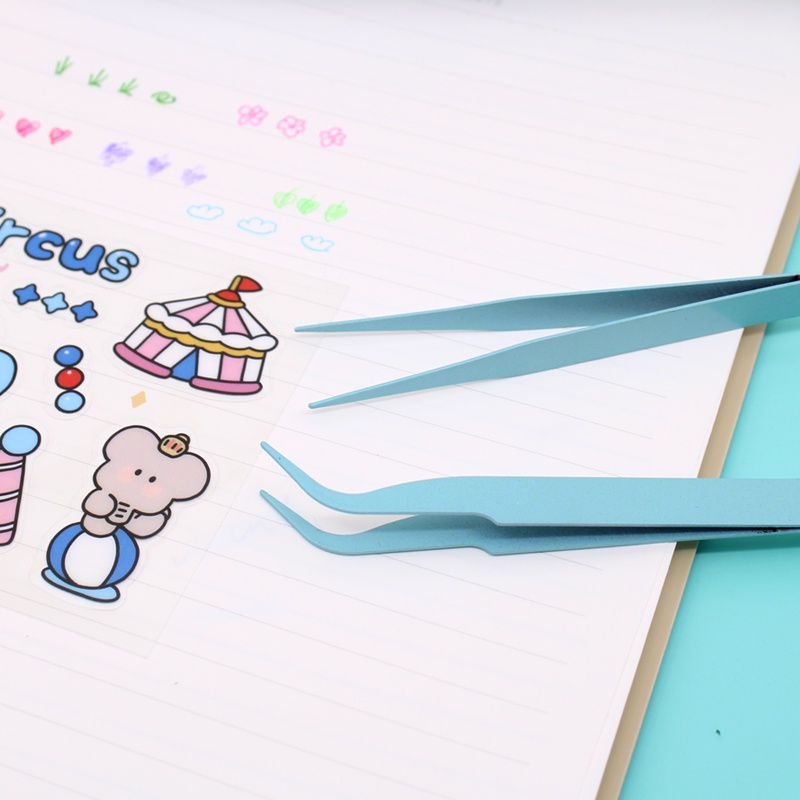 Nhíp gắp sticker màu pastel CICIBOX, nhíp gắp hình dán hỗ trợ trang trí sổ tay bullet journal