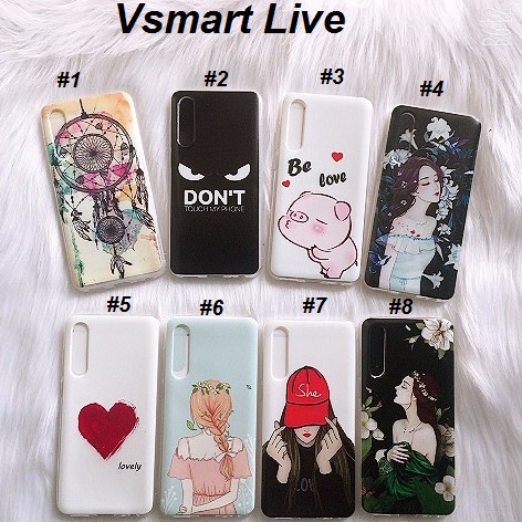 Ốp lưng In Hình Cute Nhựa Dẻo Cho Vsmart Live Ảnh Thật 100%