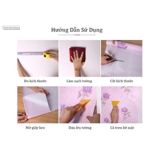 Combo 10m Giấy Dán Tường Keo Sẵn☘️