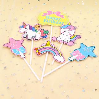 Set que HPBD unicorn sắc màu
