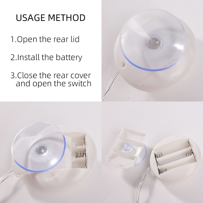 Đèn LED Gắn Cửa Sổ Hình Ông Già Noel / Người Tuyết Màu Sắc Ấm Áp Trang Trí Giáng Sinh