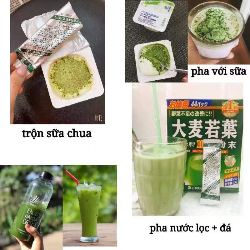 Bột lúa non, trà lúa non 44 gói Barley Nhật Bản [Date 2024]