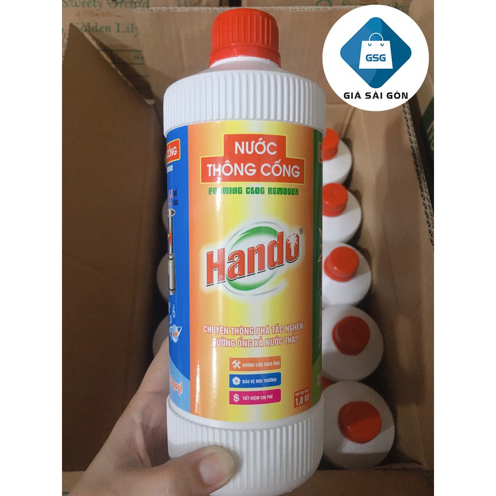 Nước thông cống Hando 1000ml nội địa ( Phân phối bởi Giá Sài Gòn)