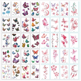 Miếng sticker hình xăm dán hoạt hình chống thấm lâu trôi phong cách Hàn Quốc