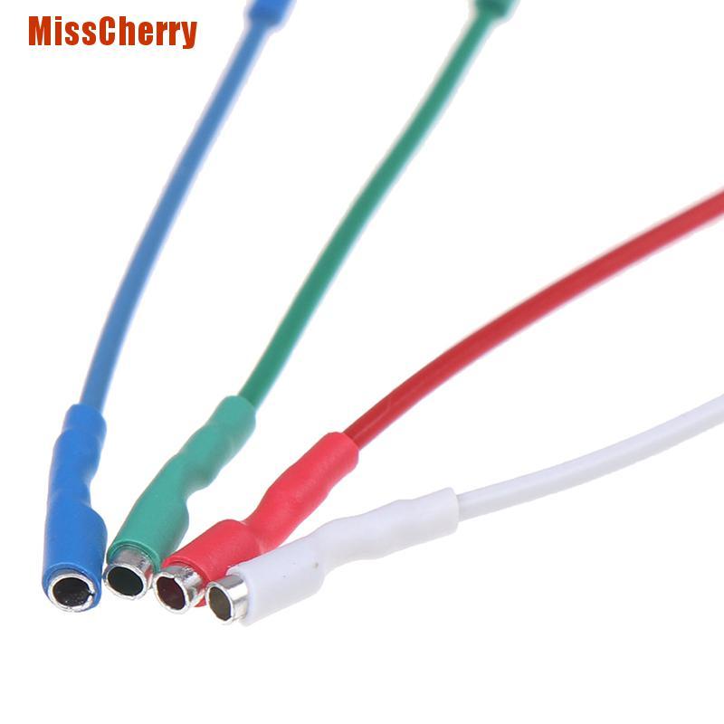 [MissCherry] 4Pcs 7N Headshell Wires Ofc Turntable Leads Phono Cartridge Cables Replacement