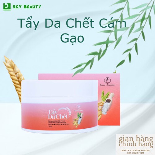 Tẩy da chết chiết xuất cám gạo