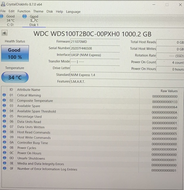 SSD Western Digital Blue SN550 PCIe Gen3 x4 NVMe M.2 | BigBuy360 - bigbuy360.vn