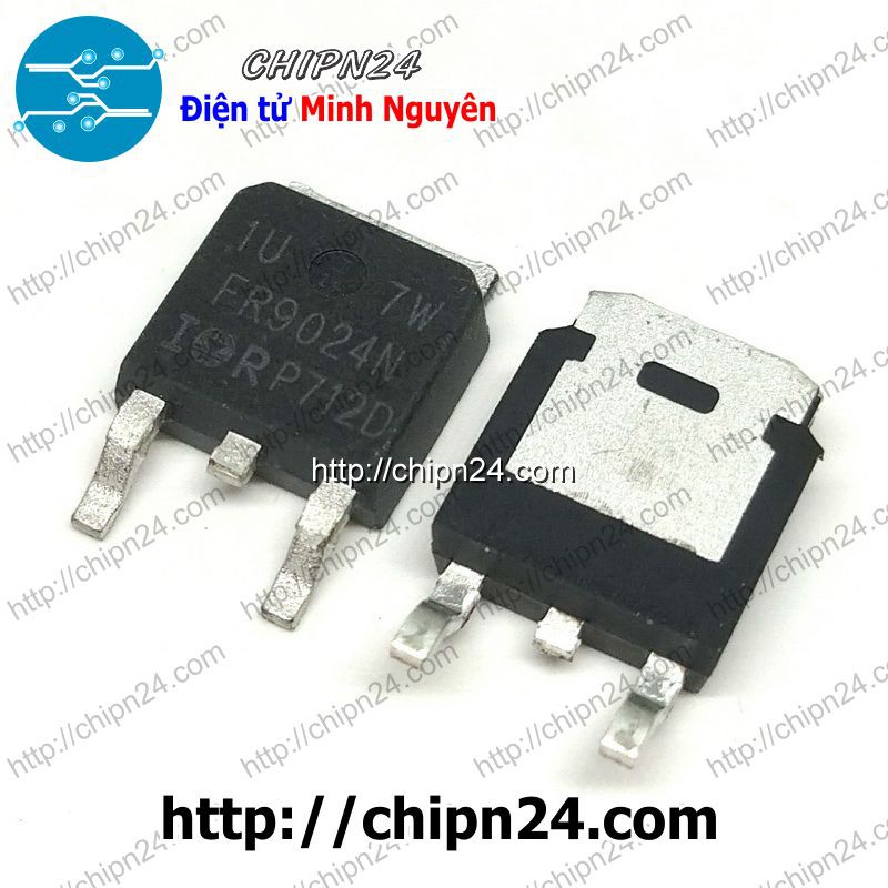 [2 CON] Mosfet Dán FR9024 TO-252 11A 55V Kênh P (SMD Dán) (IRFR9024 IRFR FR 9024)