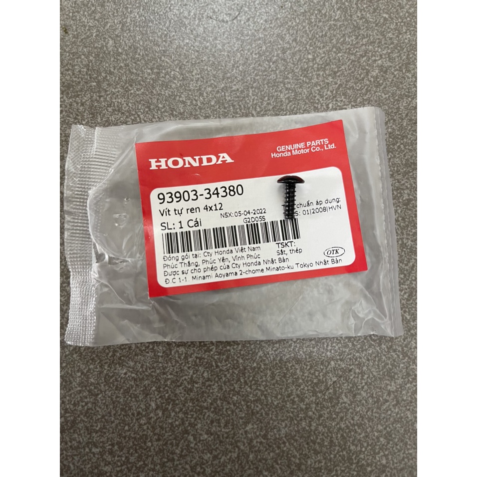 ốc kẹp 4ly răng cây dùng cho xe số xe ga hàng chính hãng 9390334380 90302SA4003