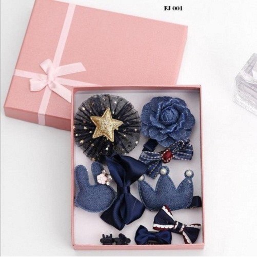 -Set 10 kẹp tóc băng đô cho bé gái