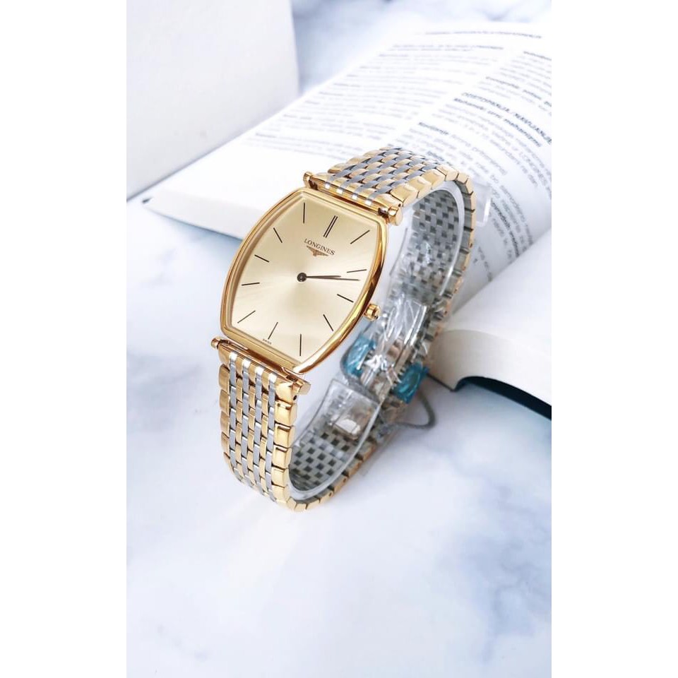 Đồng hồ nữ chính hãng Longines L4.705.2.32.7 La Classique Tonneau - Máy Quartz pin Thụy Sĩ - Kính Sapphire