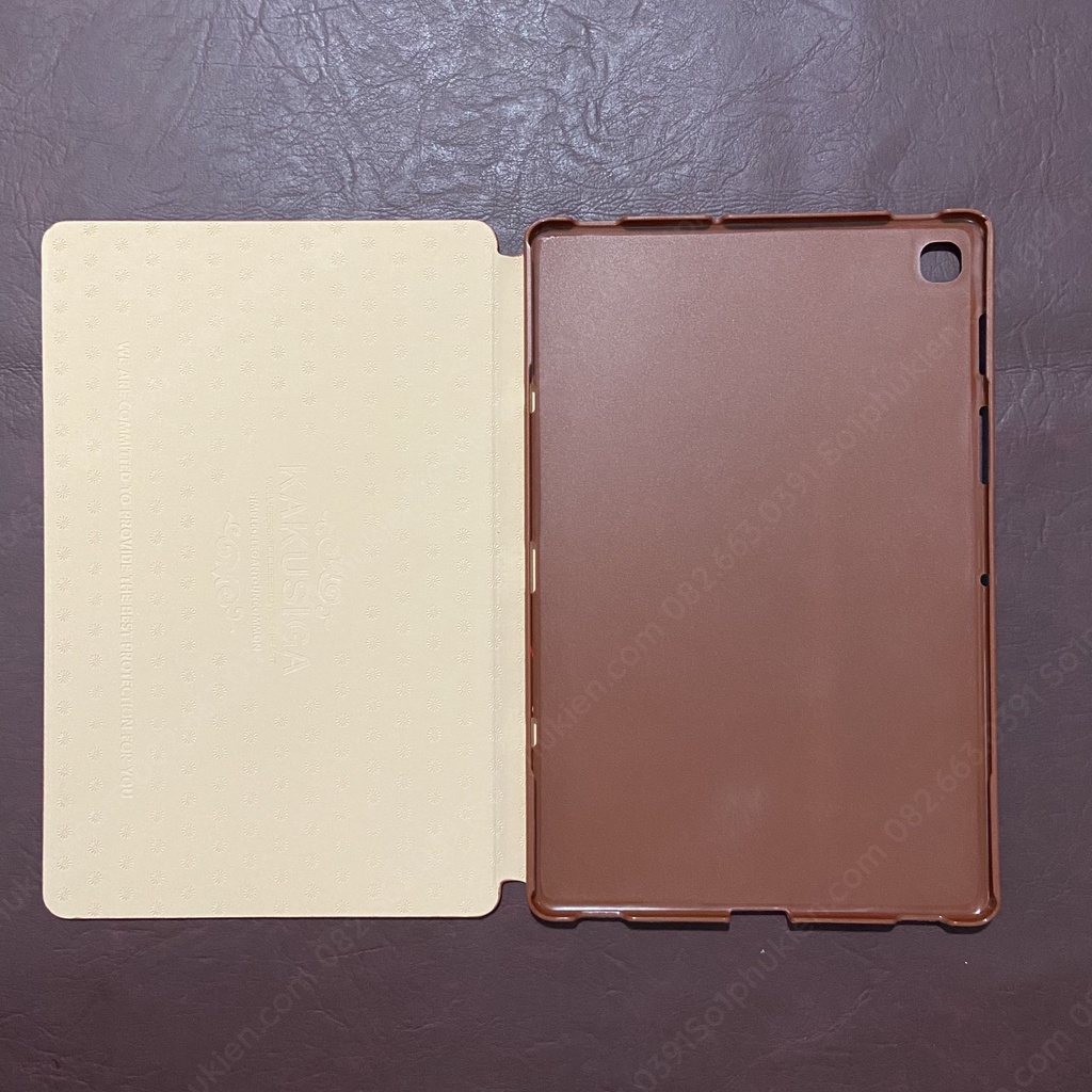 Bao da Samsung Galaxy Tab S5E T725 (2019) Hiệu Kaku lưng dẻo, có chống xem phim, ngăn để thẻ