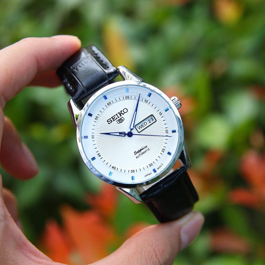 Đồng Hồ Nam Seiko5 Cao Cấp Dây Da, Kim Đồng Hồ Có Dạ Quang, Chống Nước 3ATM | BigBuy360 - bigbuy360.vn