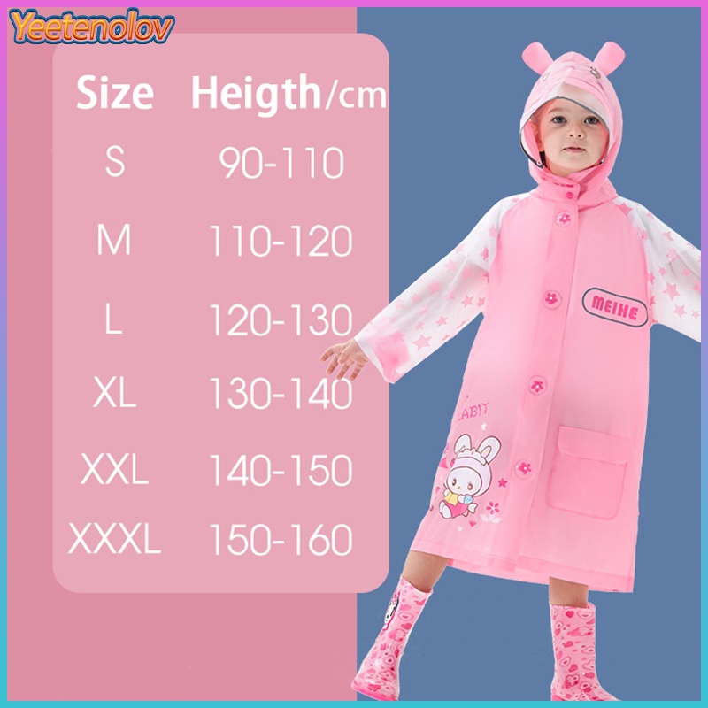 Áo Mưa Chống Thấm Nước Thiết Kế Dễ Thương Cho Bé Mẫu Giáo
