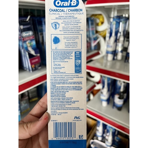 Bàn Chải Pin Oral-B Clinical - Bàn Chải Đánh Răng Điện Dùng Pin AA Tiện Lợi, Hẹn Giờ 2 phút, Nhiều Loại Đầu