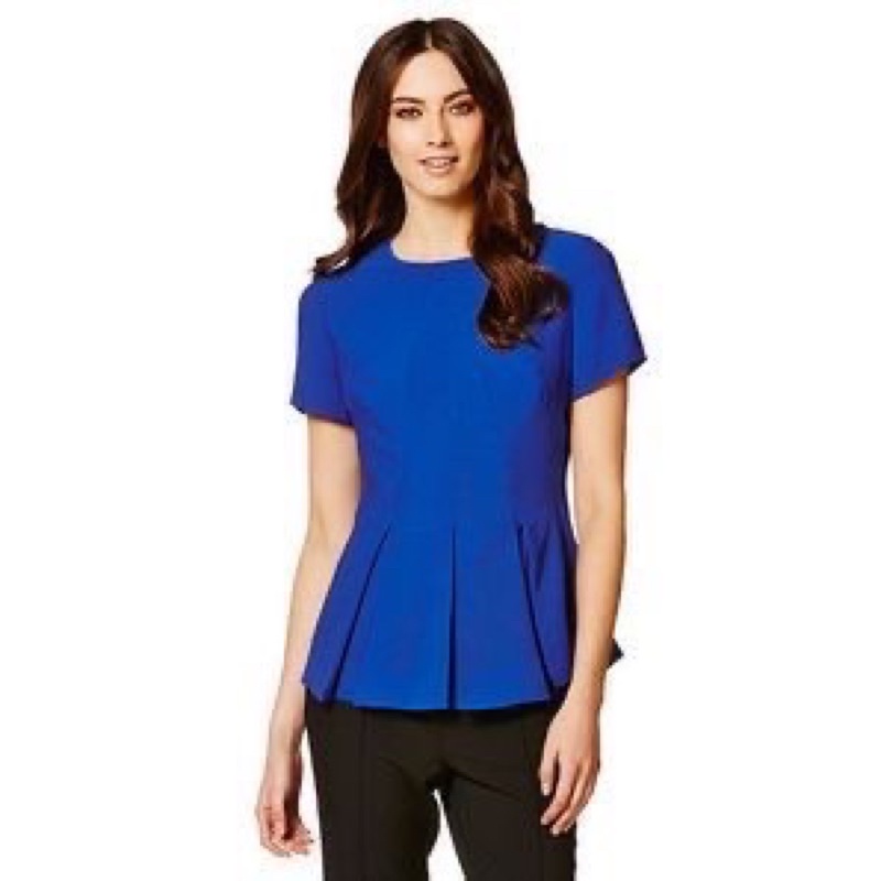 Áo voan xanh xếp ly tà xuất khẩu (Size 6, 14, 18) - Thanh lý vnxk