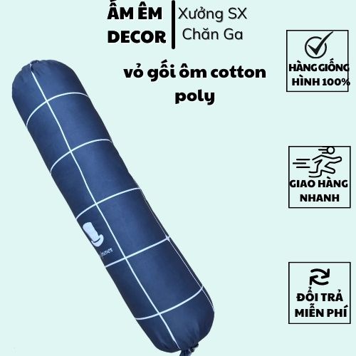 [HÀNG ĐẸP] Vỏ gối ôm35x100 mềm, min, rẻ , đẹp - Vỏ gối ôm poly nhiều màu đa dạng mẫu mã  Ấm Êm Decor