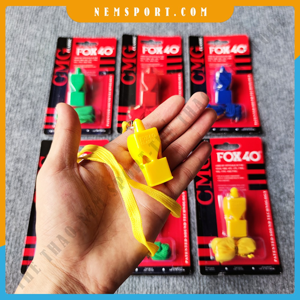 Còi Trọng Tài Nhựa Có Dây Đeo Fox 40 CLASSIC CMG