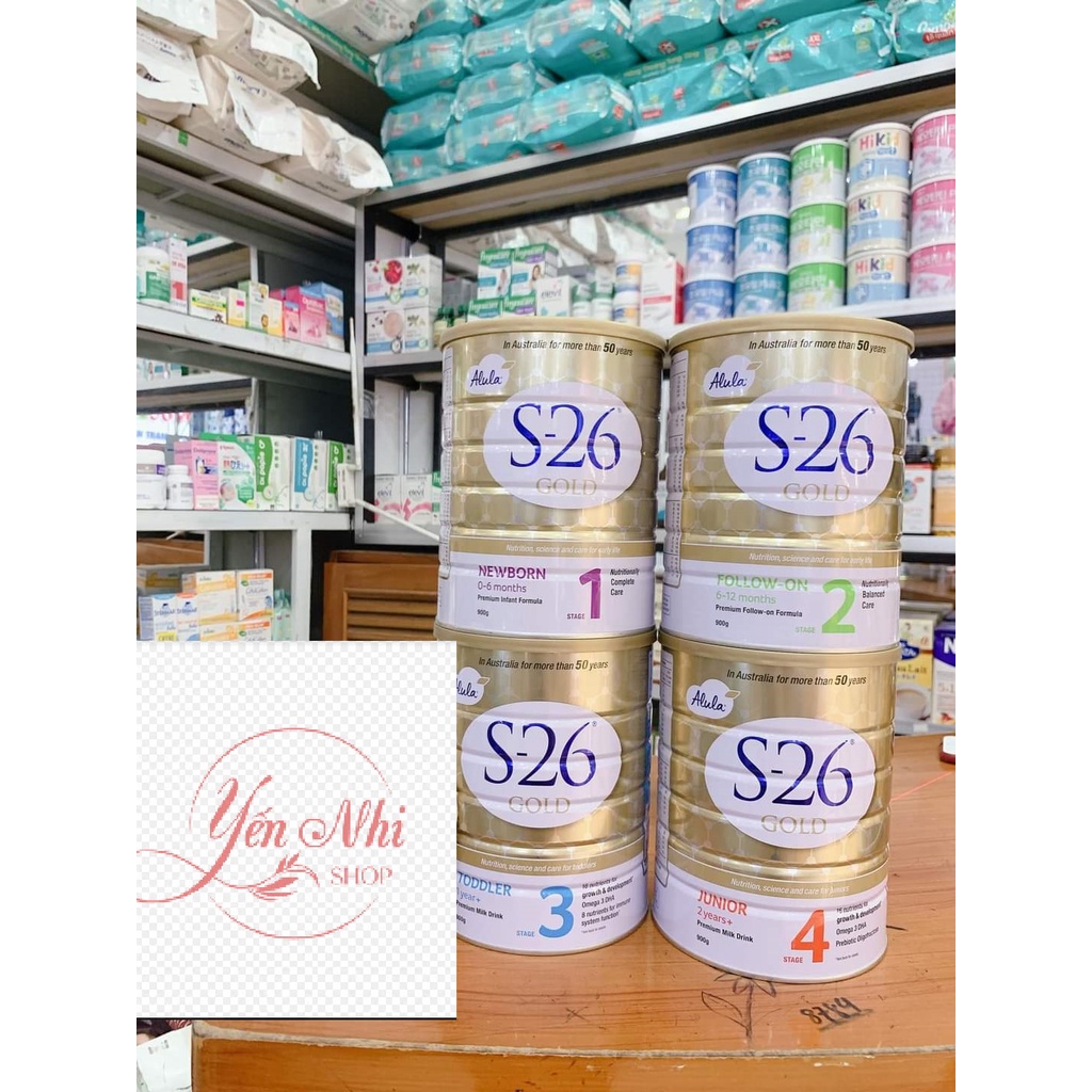 ▽Sữa S26 Gold 1,2,3,4 nội địa Úc 900g date 2023 mẫu mới
