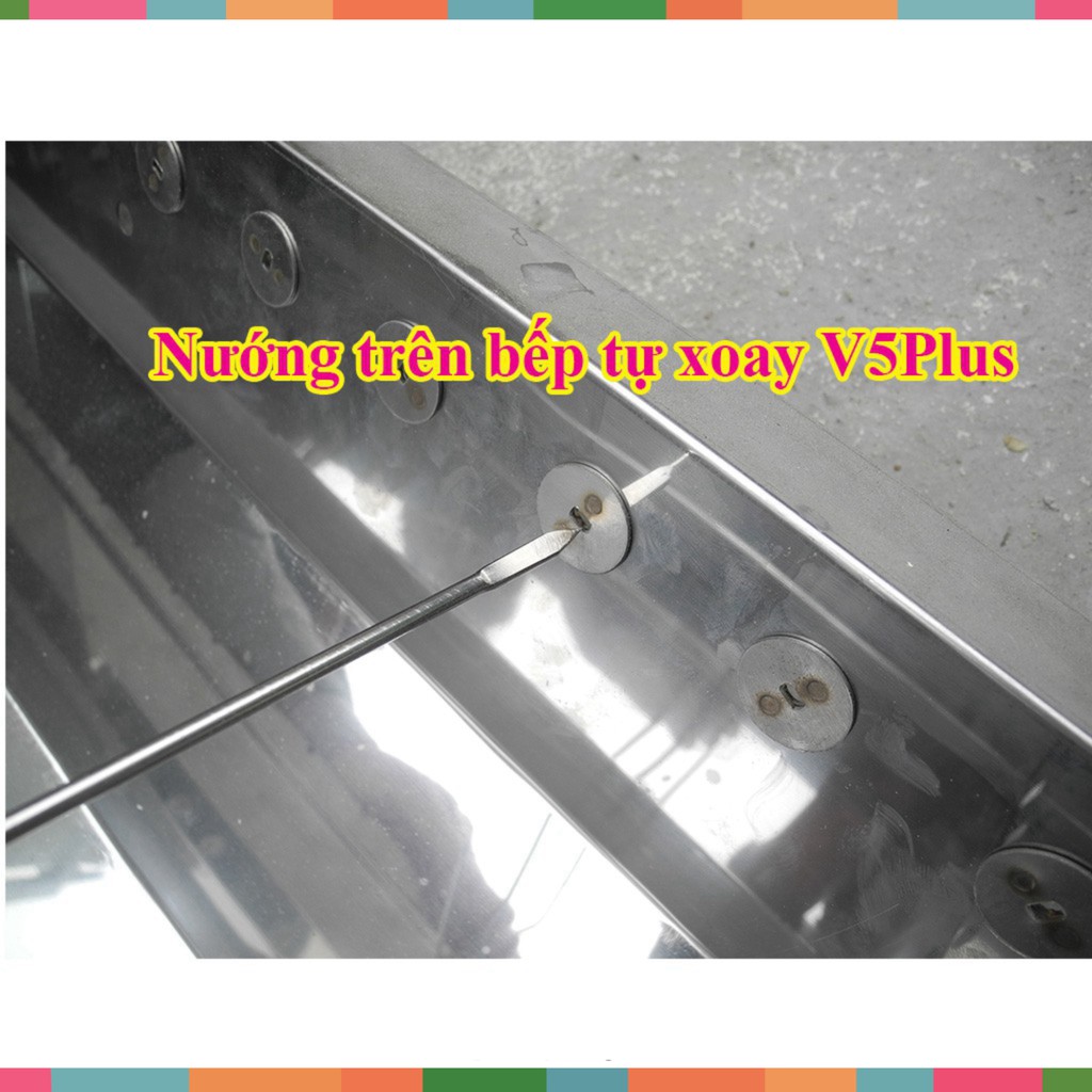 Que xiên thịt nướng TopV 53cm, phù hợp bếp TopV V5Plus, xiên nướng Inox cao cấp, không gỉ, xiên nướng thịt, siêu bền -me