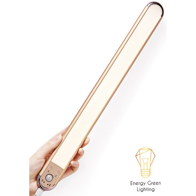 Đèn Led Dán Tủ Cảm Biến Thân Nhôm Cao Cấp Energy Green Lighting WH-L01-GY - 24-40cm - 3 Chế Độ Ánh Sáng